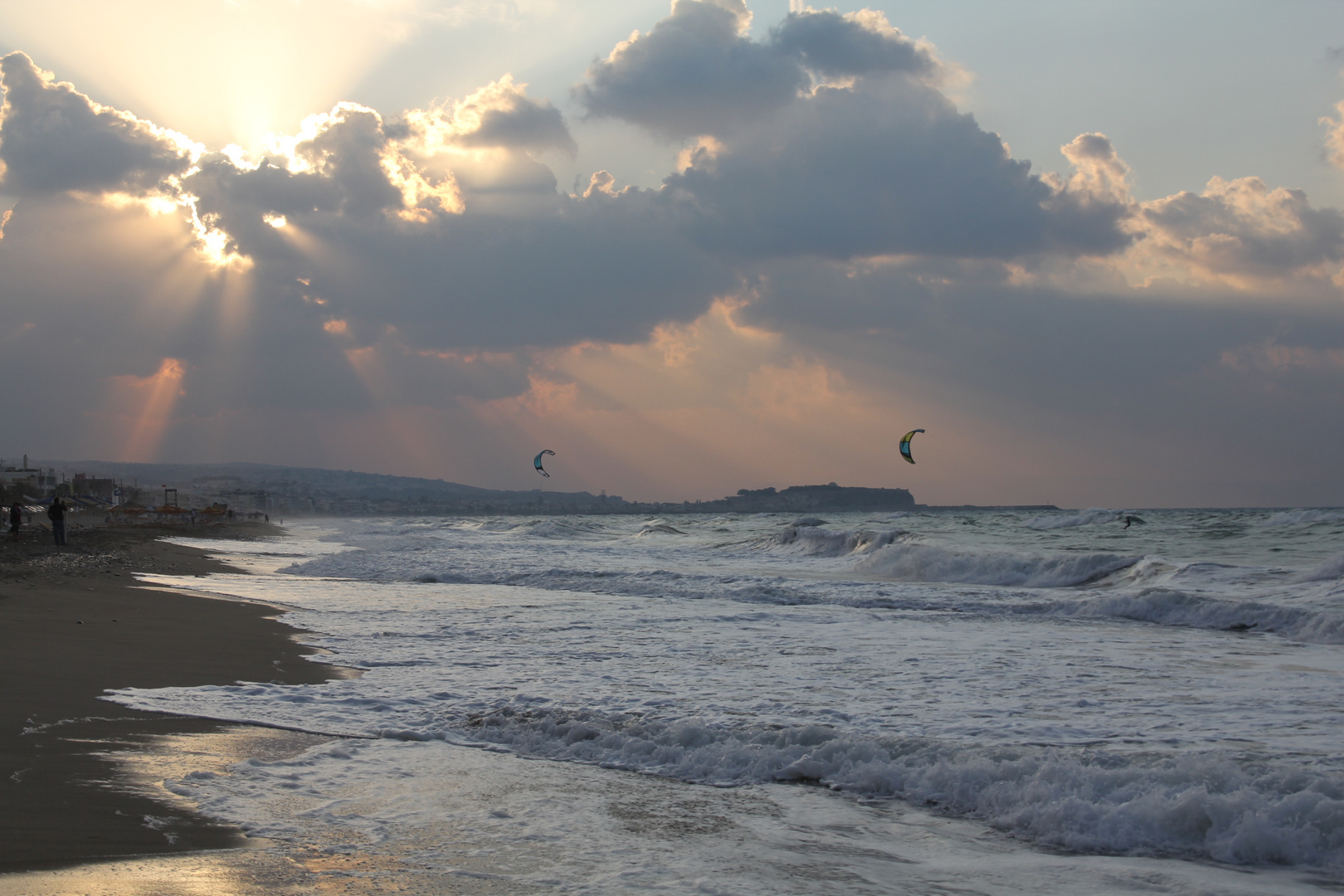 windiger Spaziergang auf Kreta