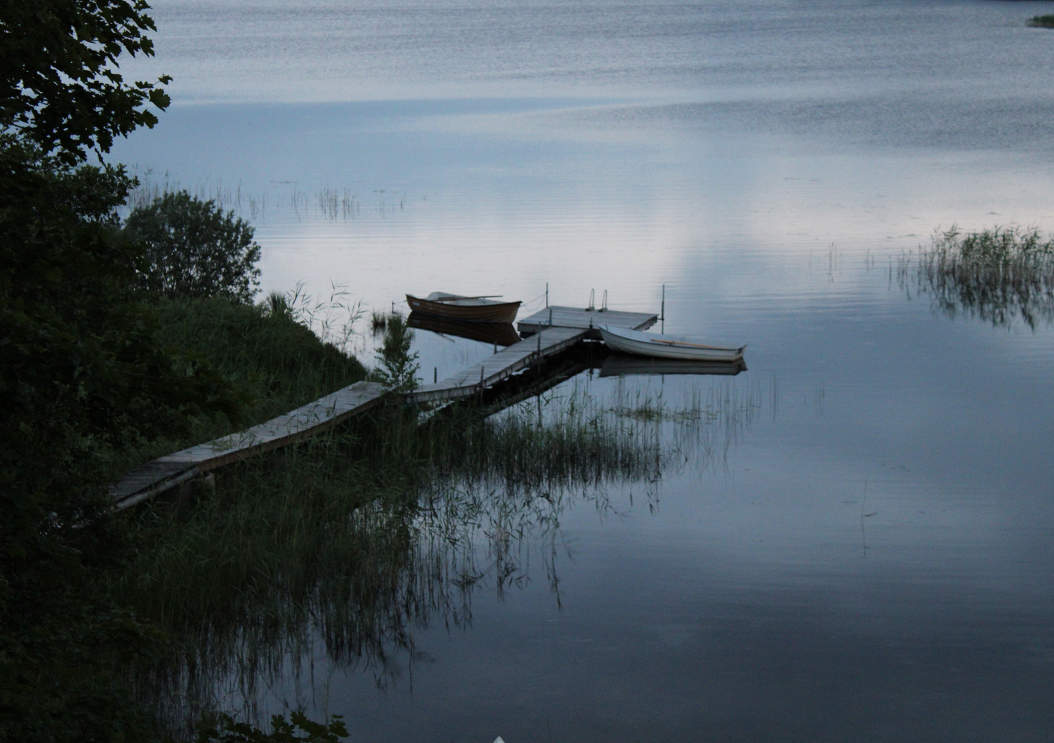 winding down at calm lakes