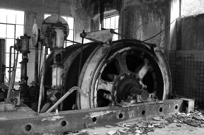 Winding engine; Llamas Colliery; Asturias, Northern Spain.