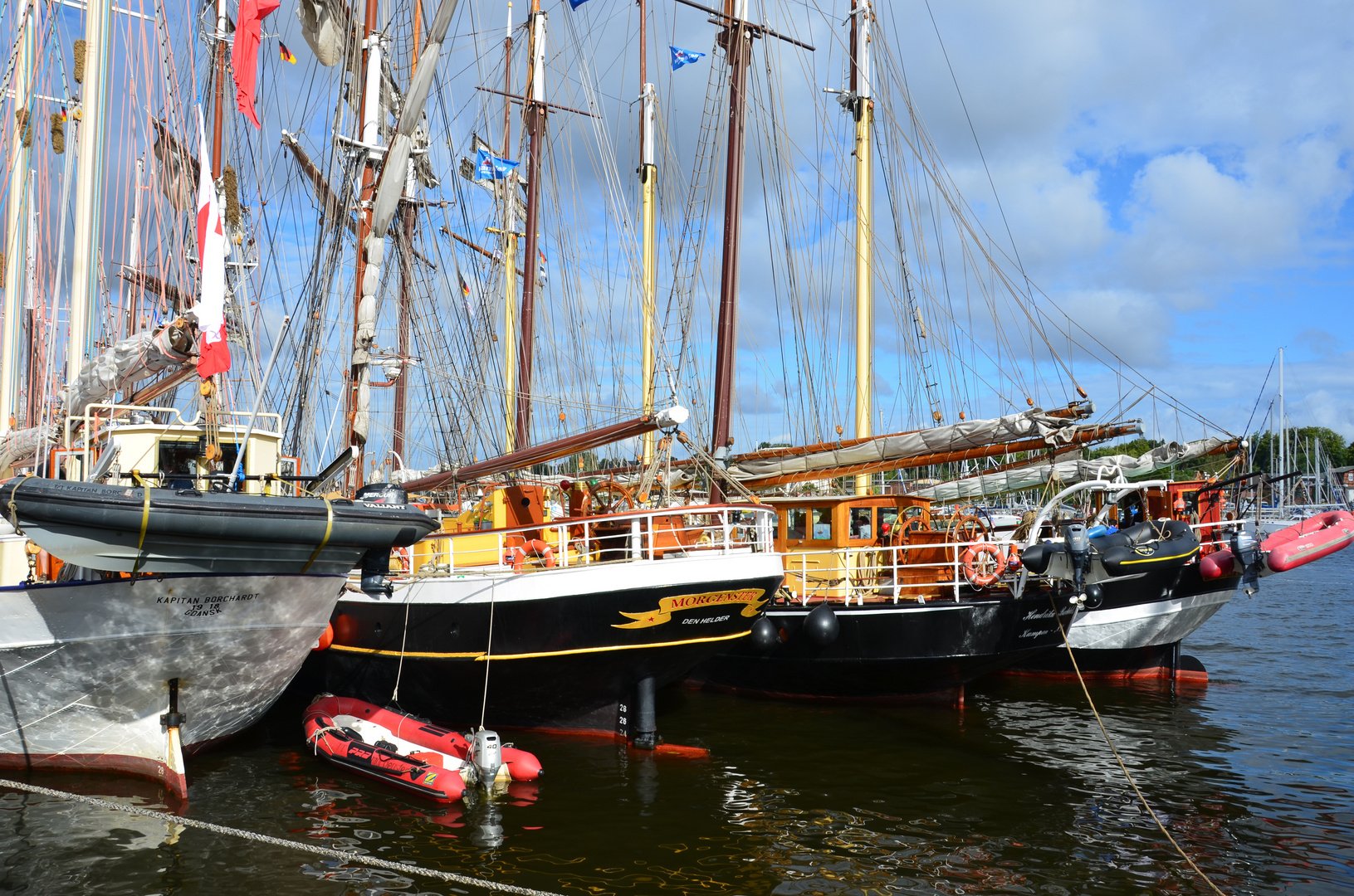 Windjammer an der Pier