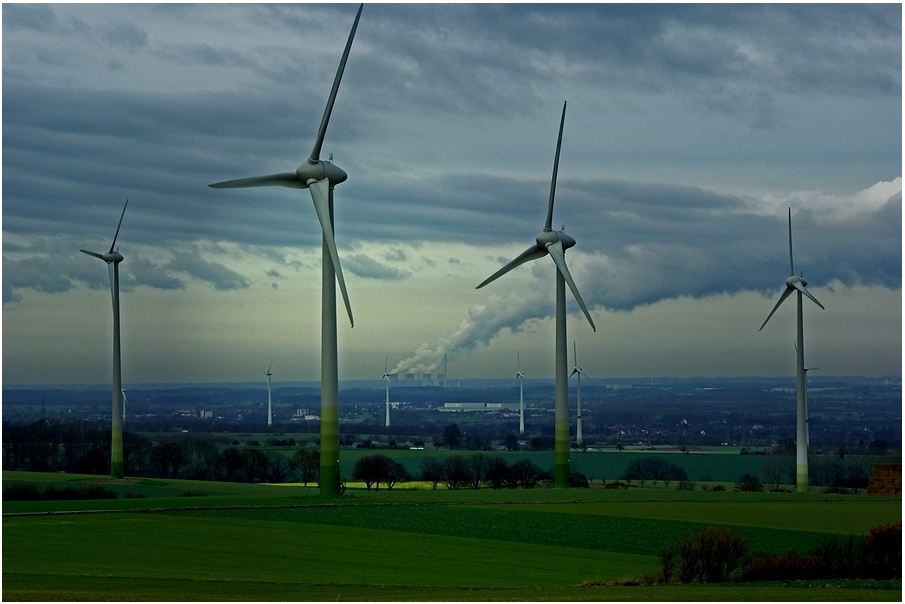 Windkraft gg. Kohlekraftwerk