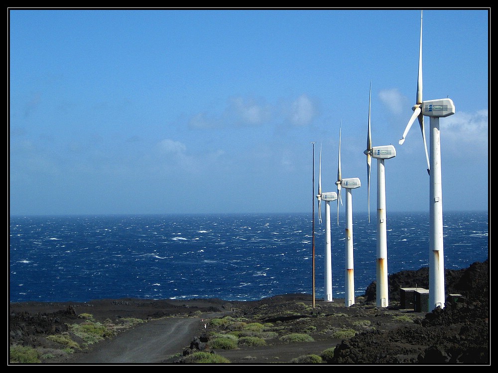 Windkraftanlage auf La Palma