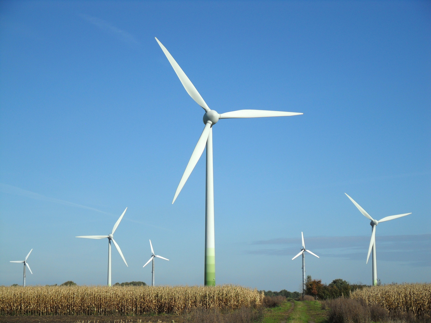 Windkraftanlage bei Oerel (Elbe-Weser-Dreieck)