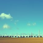 Windkraftanlage im Feld