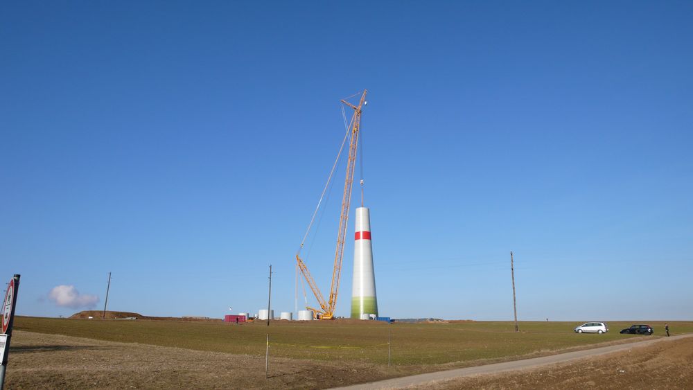 Windkraftwerk-Aubbau Ingersheim