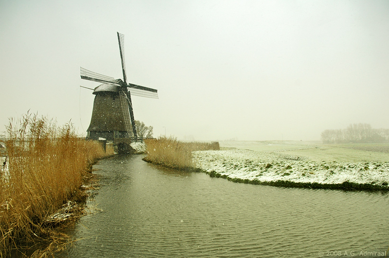 Windmill in Snow