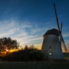 windmill in sunrise