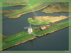 Windmill in the Dutch countryside