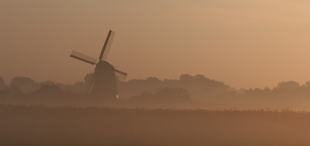 Windmill in the mist