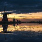 windmills early in the morning