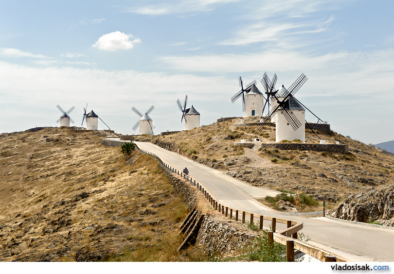 Windmills in Consuegra, Castille-La Mancha, Spain