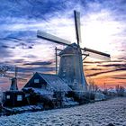 Windmills in winter