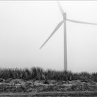 Windmolen in de mist