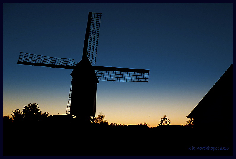 Windmolen in Retranchement, Nederland - Windmühle in den Niederlanden