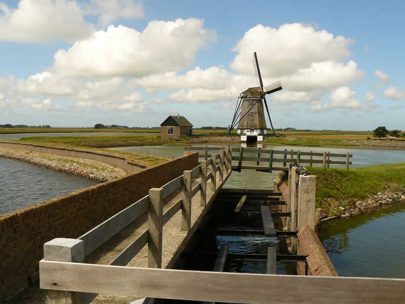 Windmühle auf der Insel Texel