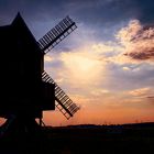 Windmühle Authausen am Abend