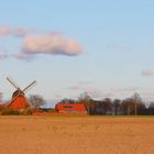 Windmühle bei Sonnenuntergang