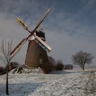 Windmühle Breberen im Schnee