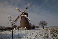 Windmühle Breberen im Schnee