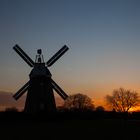 Windmühle Breberen im  Sonnenuntergang