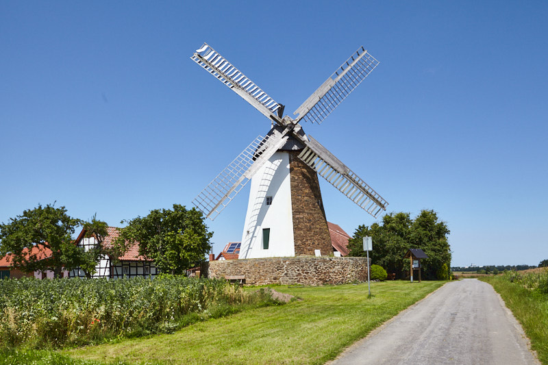 Windmühle Eickhorst (Hille) an der Westfälischen Mühlenstraße