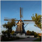 Windmühle im Abendlicht