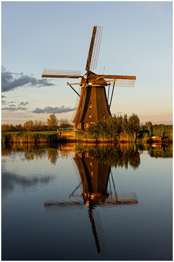 Windmühle im Abendlicht !