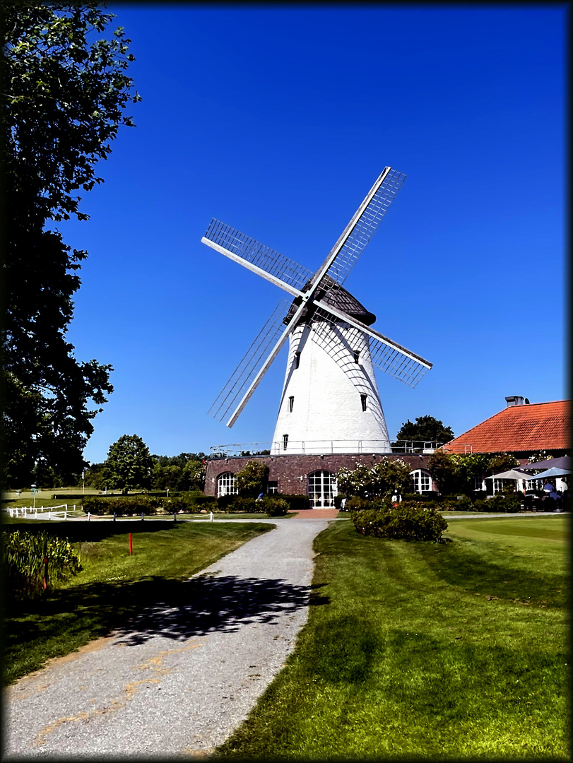 Windmühle im Sonnenlicht