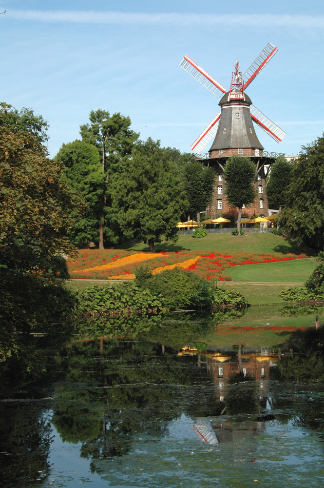 Windmühle im Zentrum Bremens