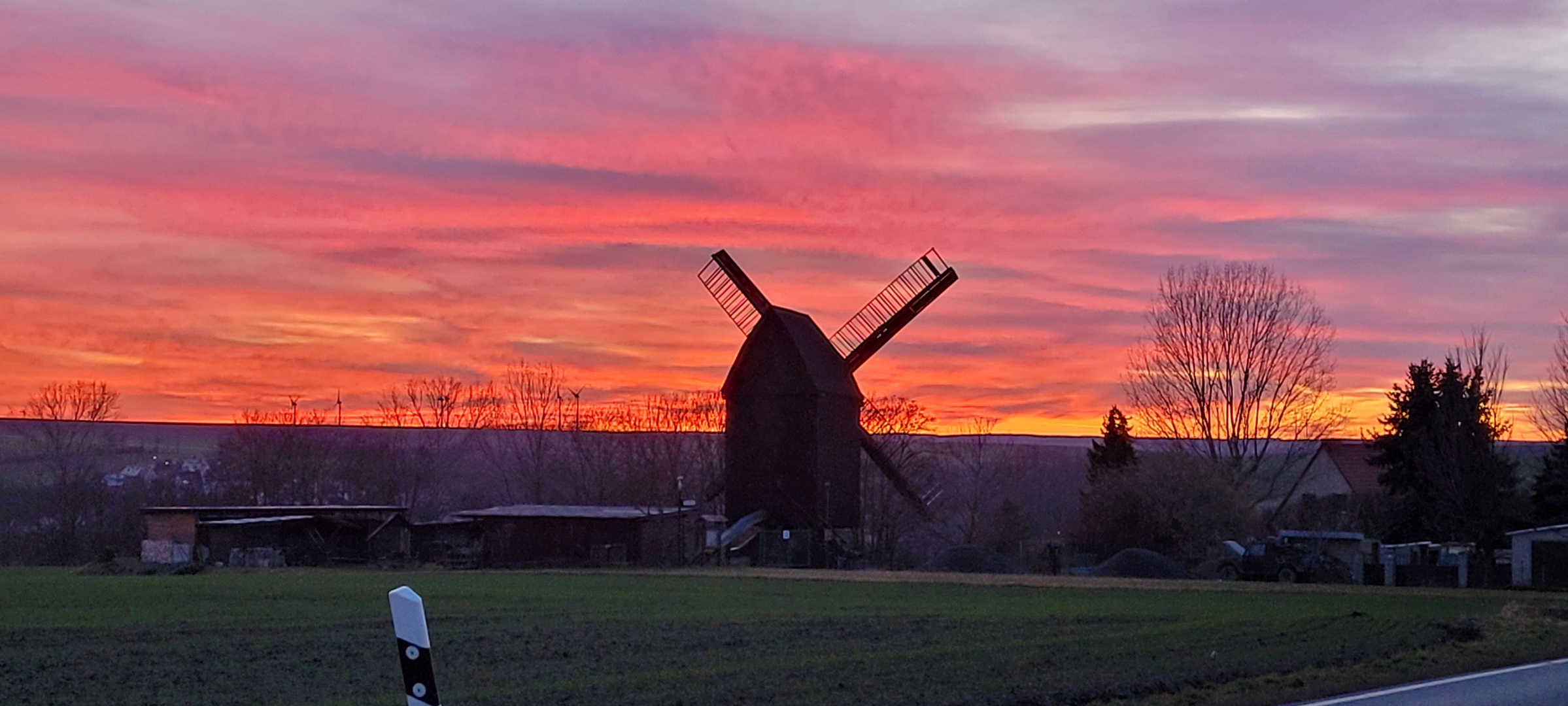 Windmühle in Abendstimmung 