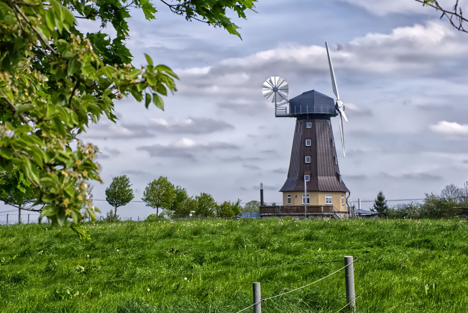 Windmühle in Abendstimmung