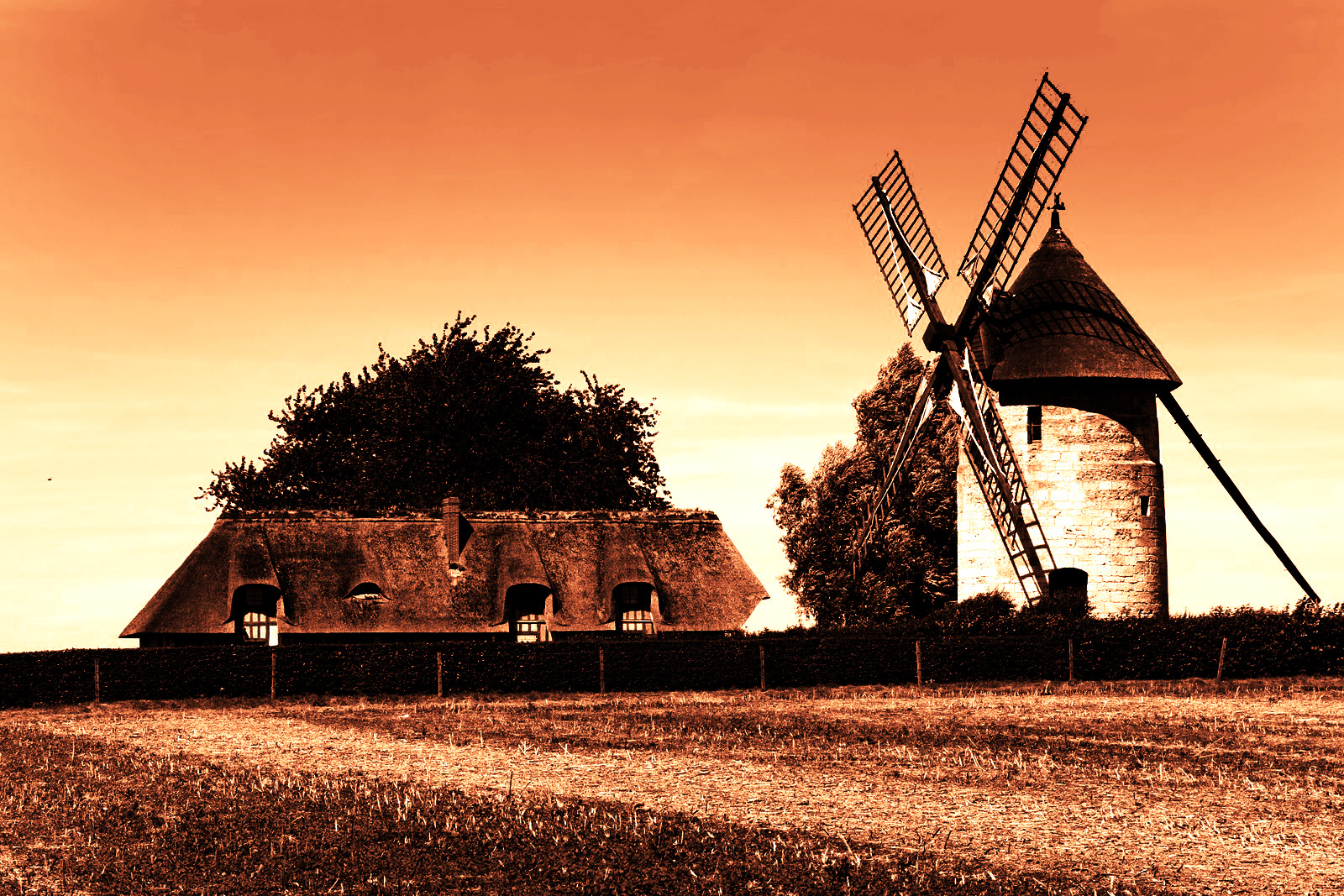 Windmühle in Frankreich