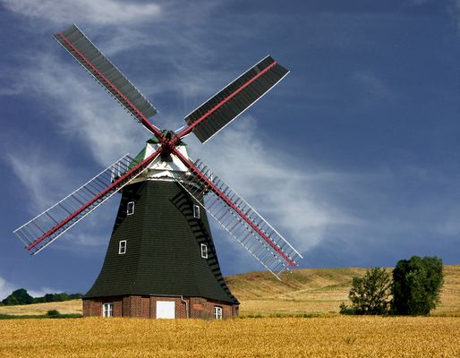 Windmühle in Mecklenburg-Vorpommern....
