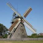 Windmühle in Nebel auf Amrum