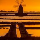 Windmühle in orange