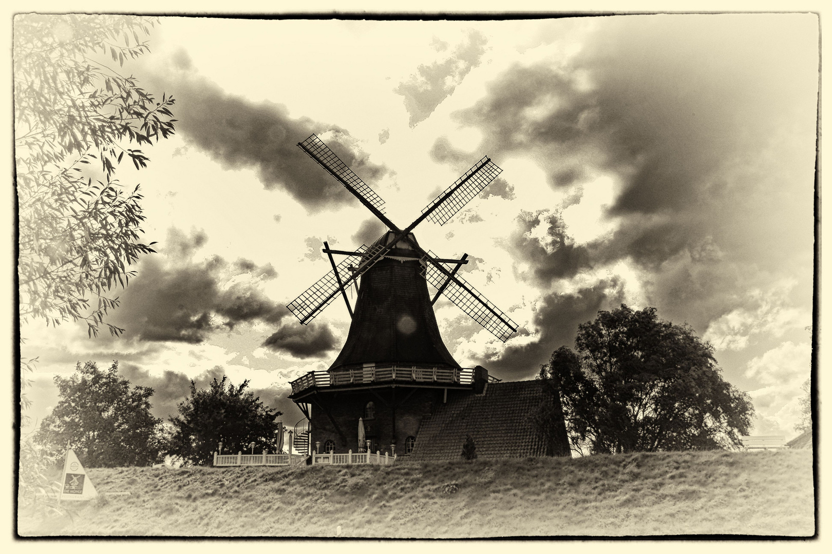 Windmühle in Ostfriesland