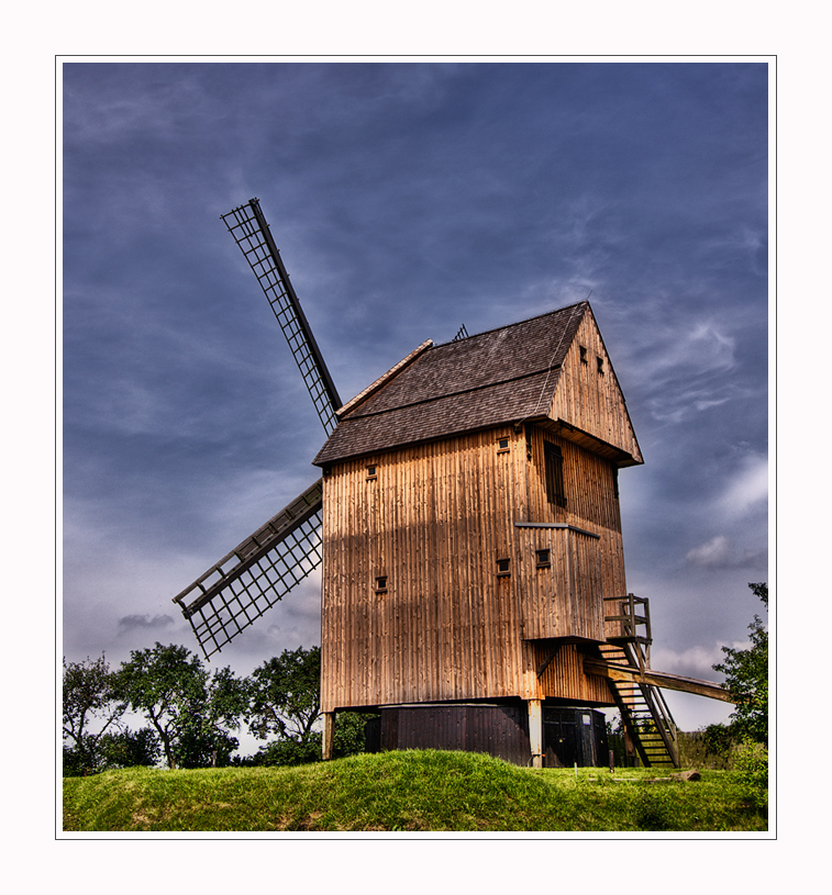 Windmühle in Schwante (Brandenburg).