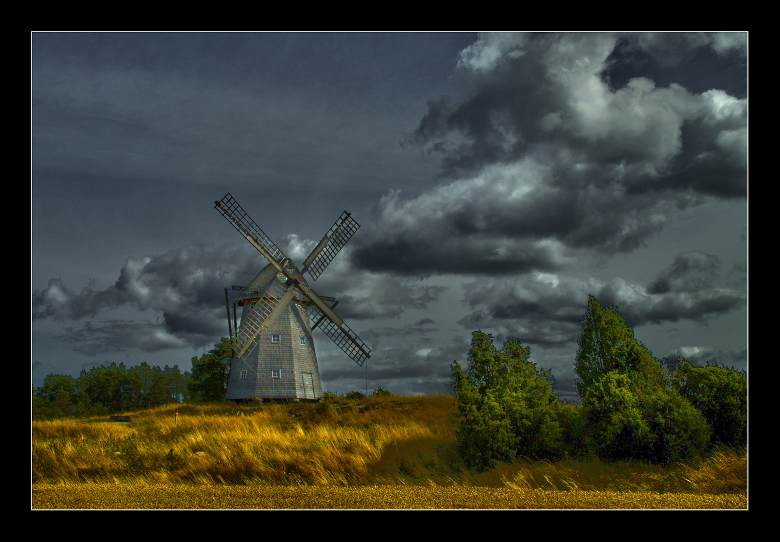 Windmühle in Schweden.