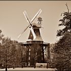 Windmühle in Sepia