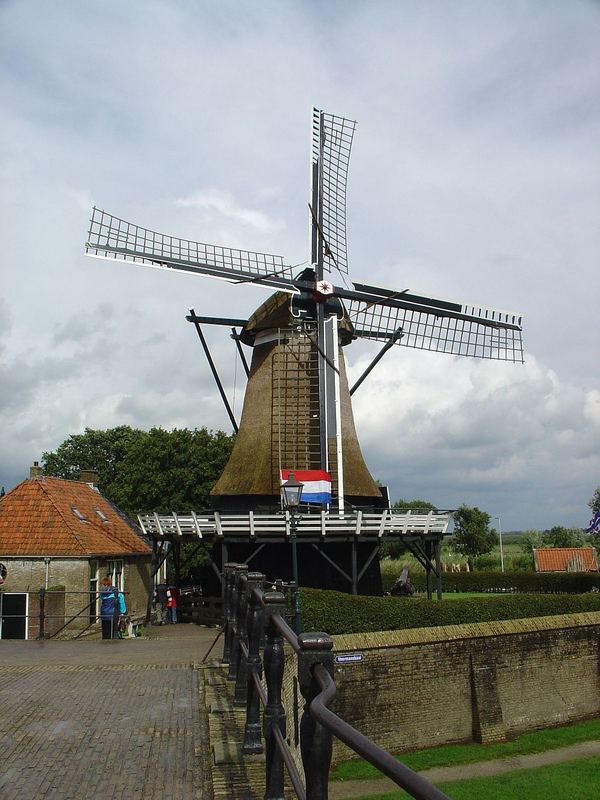 Windmühle in Sloten (Niederlande)