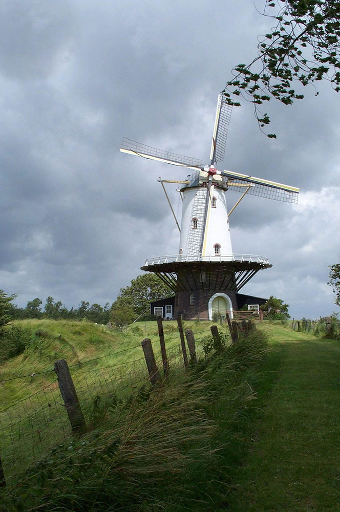 Windmühle in Veere NL