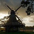 Windmühle Levern im Sonnenuntergang