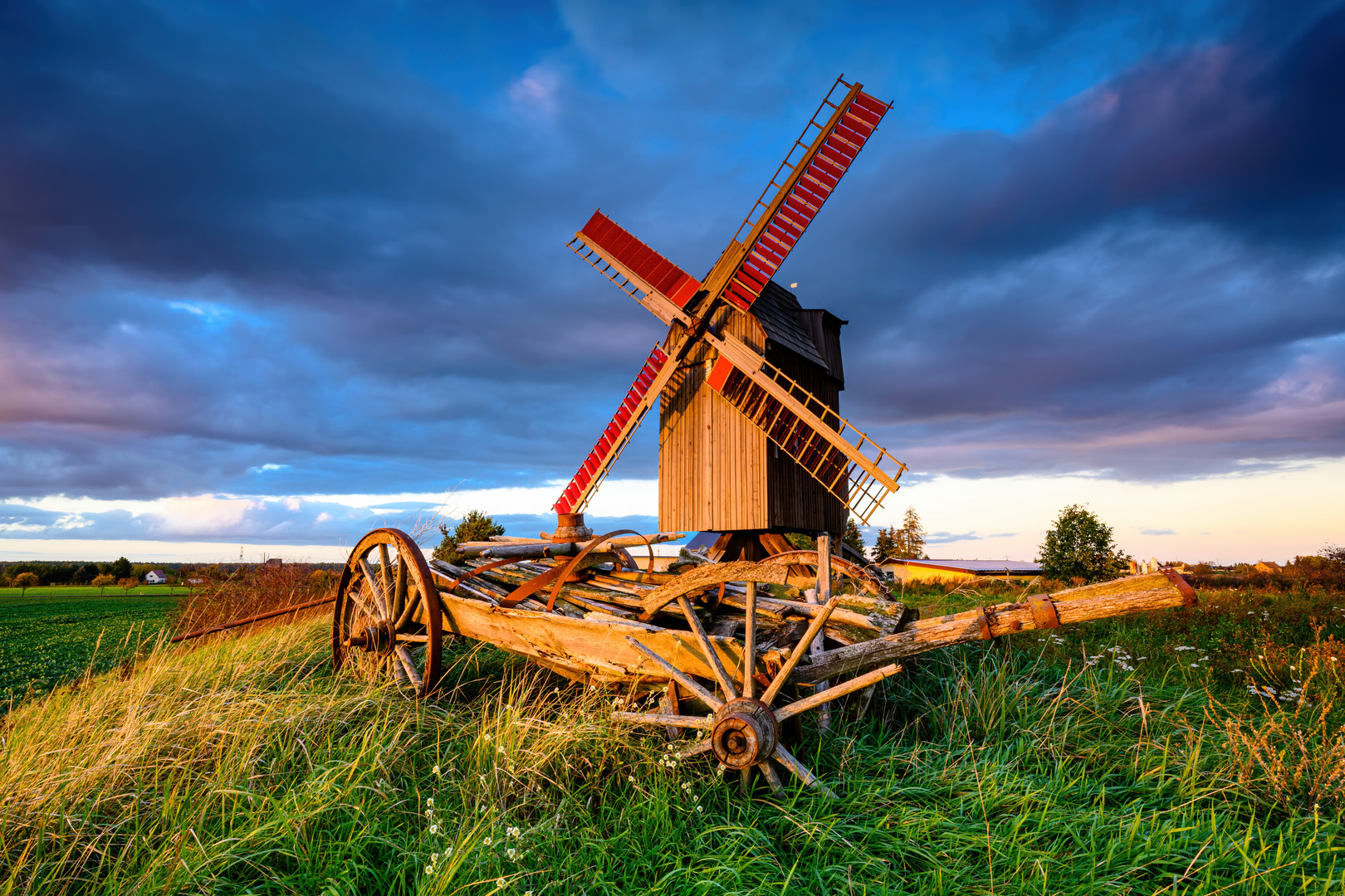 Windmühle mit Freilichtmuseum