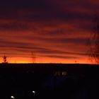 Windmühlen am Horizont Sonnenaufgang