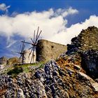 Windmühlen auf der Lassithi-Ebene auf Kreta 2000