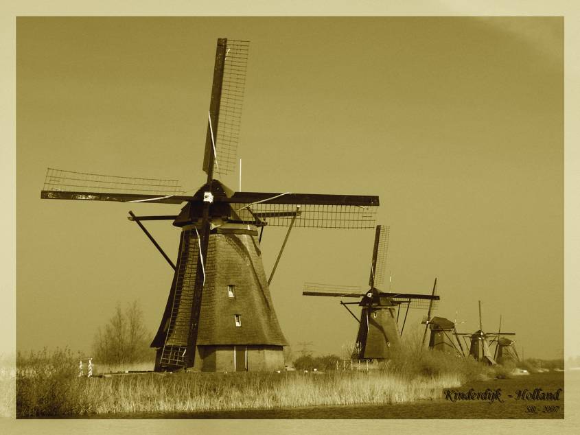 Windmühlen bei Kinderdijk