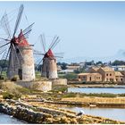 Windmühlen der Salinen von Marsala (Sizilien)