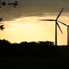 Windmühlen im Licht