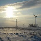 Windmühlen im Winter