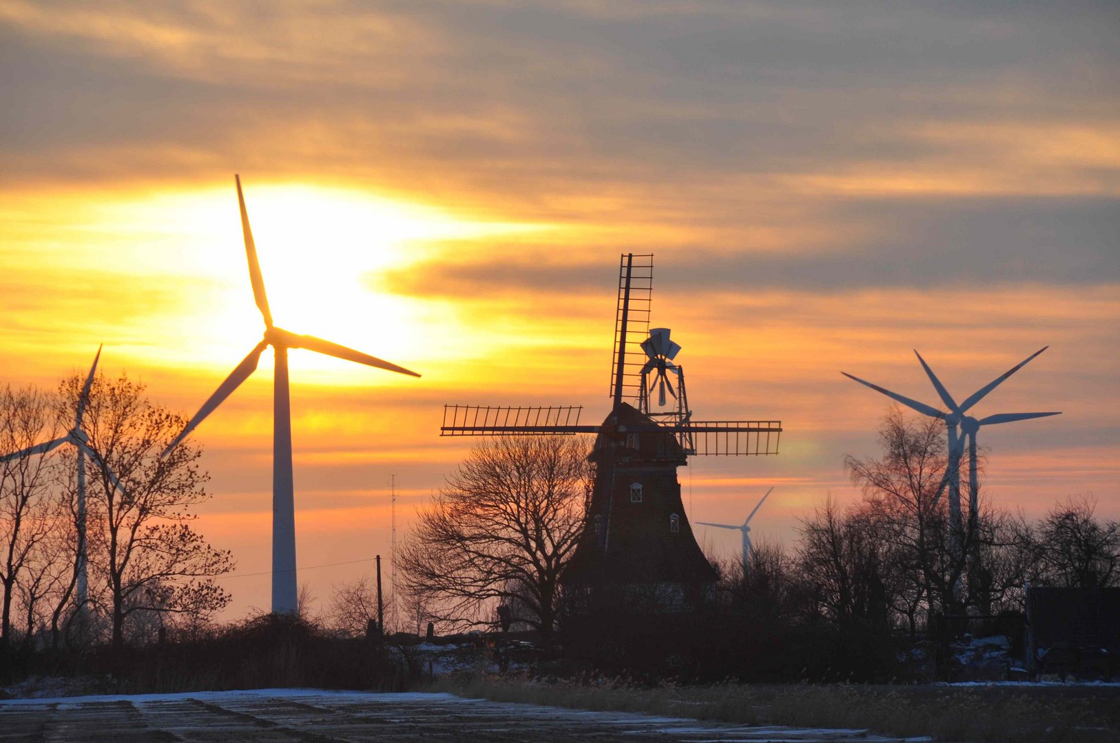 Windmühlen in Dithmarschen